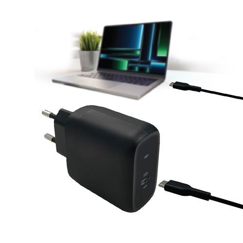 Carregador USB-C Accsup 45W + Cabo USB-C 1.8m - Preto For Cheap