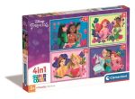 Puzzle Super Color 4 em 1: Disney Princess - Clementoni For Discount