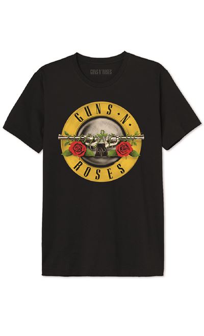 T-Shirt Guns N  Roses - Preto Tamanho M - Cotton Division Online Sale