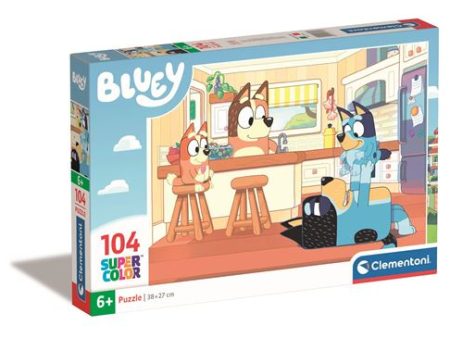 Puzzle Bluey 2 com 104 Peças - Clementoni Fashion