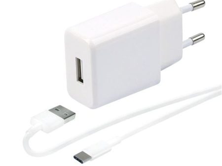 Carregador WeFix + Cabo USB-A para USB-C 1M - Branco Hot on Sale