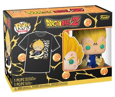 Funko Pop! Tees Figura de Vinyl Dragon Ball Z: Majin Vegeta -  Glows - T-Shirt Tamanho L For Sale