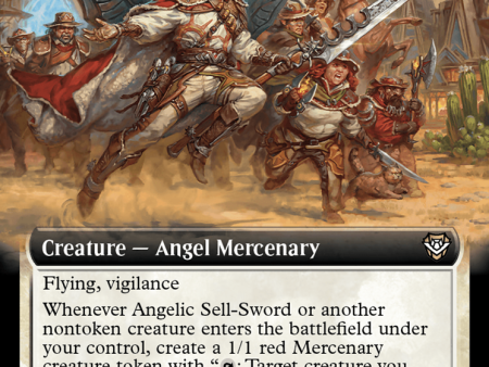 Angelic Sell-Sword (Extended Art) [Outlaws of Thunder Junction Commander] Hot on Sale