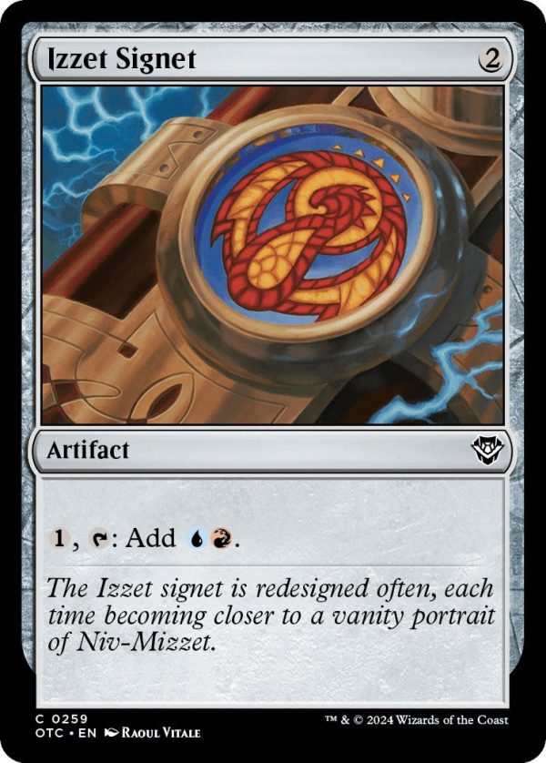 Izzet Signet [Outlaws of Thunder Junction Commander] Online now