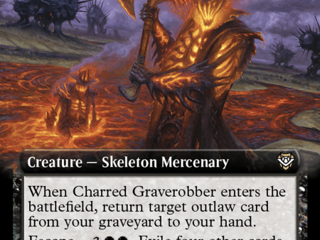 Charred Graverobber (Extended Art) [Outlaws of Thunder Junction Commander] Cheap