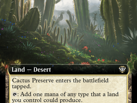 Cactus Preserve (Extended Art) [Outlaws of Thunder Junction Commander] For Discount