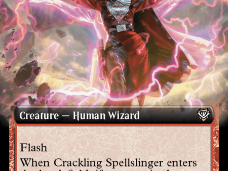 Crackling Spellslinger (Extended Art) [Outlaws of Thunder Junction Commander] Discount