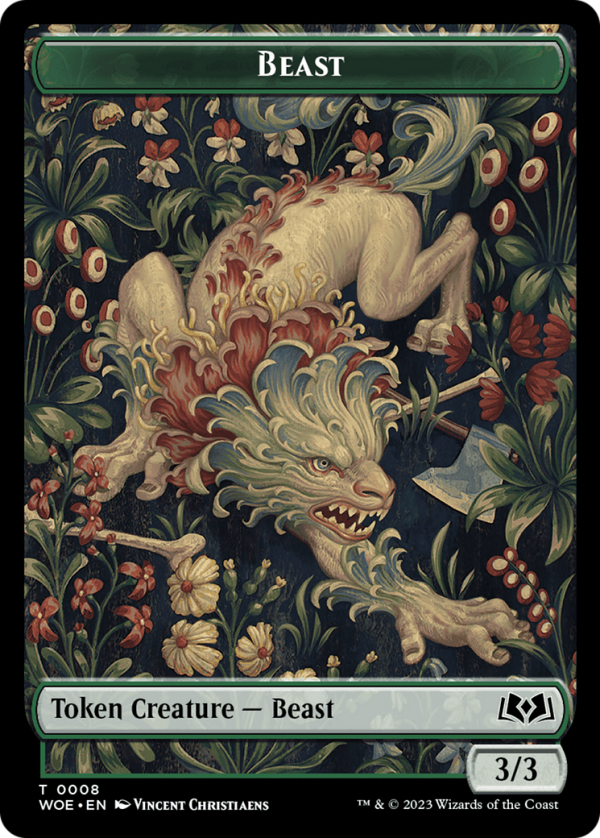 Beast Token [Wilds of Eldraine Tokens] Supply